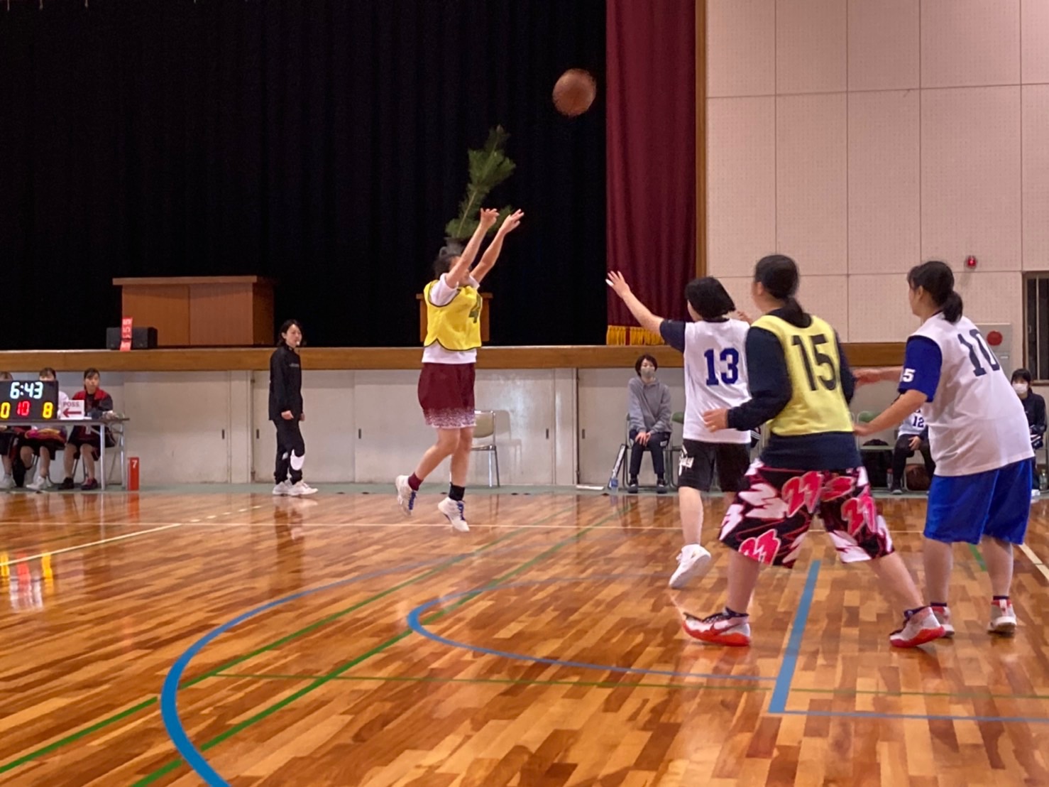 女子バスケットボール部の様子